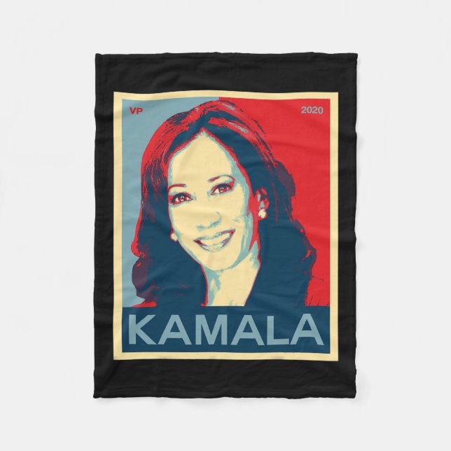 Kamala Harris For Vice President 2020  Fleece Blanket (Front)