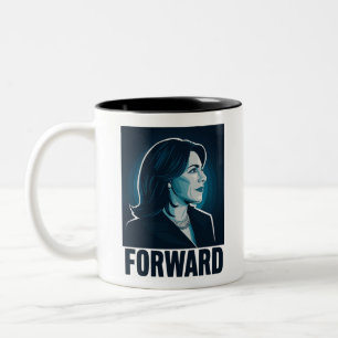 Kamala Harris Forward 2024 Presidential Election  Two-Tone Coffee Mug