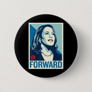 Kamala Harris Forward 6 Cm Round Badge
