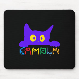 Kamala Harris Funny Cat Lettering Typography Alpha Mouse Pad