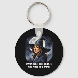 Kamala Harris Funny Debate Election 2024 Won Witch Key Ring