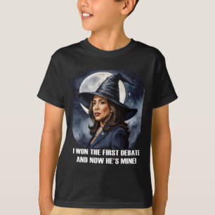 Kamala Harris Funny Debate Election 2024 Won Witch T-Shirt