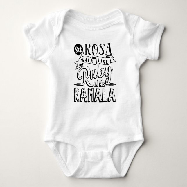 Kamala Harris Girl power baby body suit Baby Bodysuit (Front)