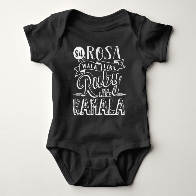 Kamala Harris Girl Power Jersey T-Shirt Baby Bodysuit (Front)