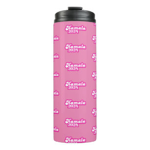 Kamala Harris girly Pink Logo 2024 Thermal Tumbler