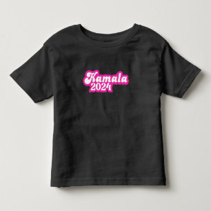 Kamala Harris girly Pink Logo 2024 Toddler T-Shirt