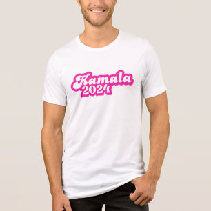 Kamala Harris girly Pink Logo 2024 Tri-Blend Shirt