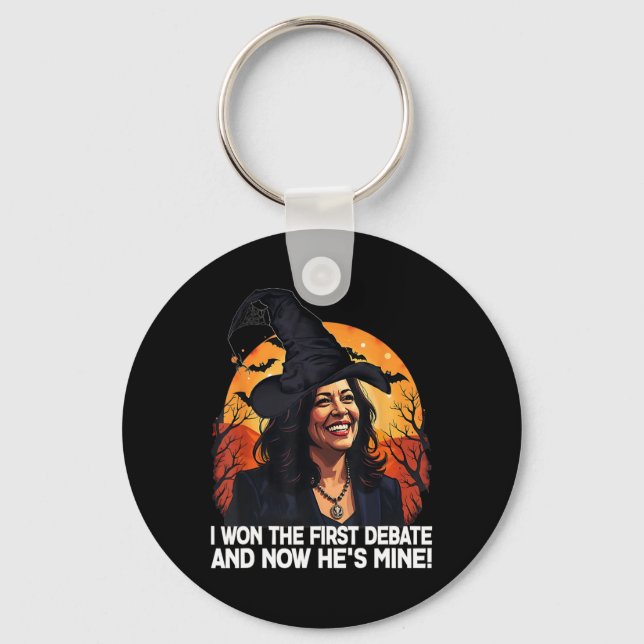 Kamala Harris Halloween Won The First Debate Im Wi Key Ring (Front)