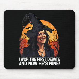 Kamala Harris Halloween Won The First Debate Im Wi Mouse Pad