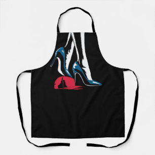 Kamala Harris Heels Stepping On Maga Hat Apron