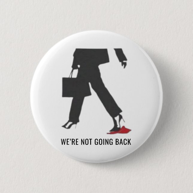 Kamala Harris Heels Stepping On Red Mega Hat Elect 6 Cm Round Badge (Front)