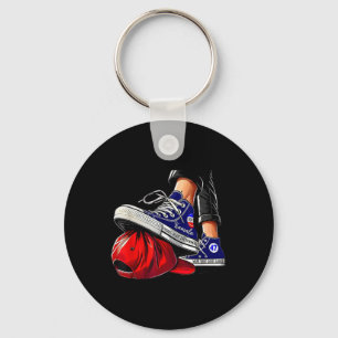 Kamala Harris High Heels Stepping On Red Hat  Key Ring
