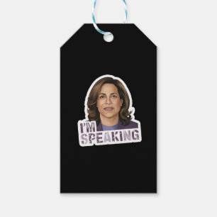 Kamala Harris I Am Speaking, Historic Debate Quote Gift Tags