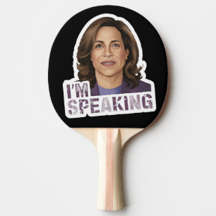 Kamala Harris I Am Speaking, Historic Debate Quote Ping Pong Paddle