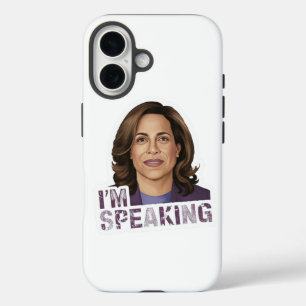 Kamala Harris I Am Speaking Hopeful Debate Quote iPhone 16 Case