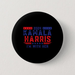 Kamala Harris I'm With Her Election 2024 6 Cm Round Badge