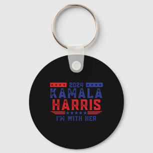Kamala Harris I'm With Her Election 2024  Key Ring
