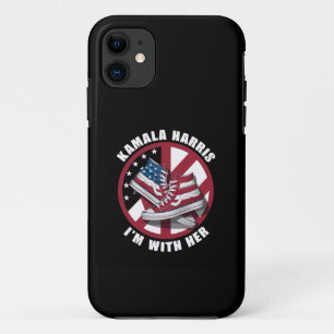 Kamala Harris I'm with Her Patriotic Converse  iPhone 11 Case