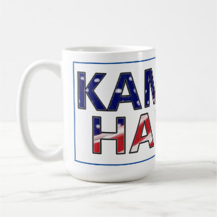 Kamala Harris In Flag Colours Coffee Mug