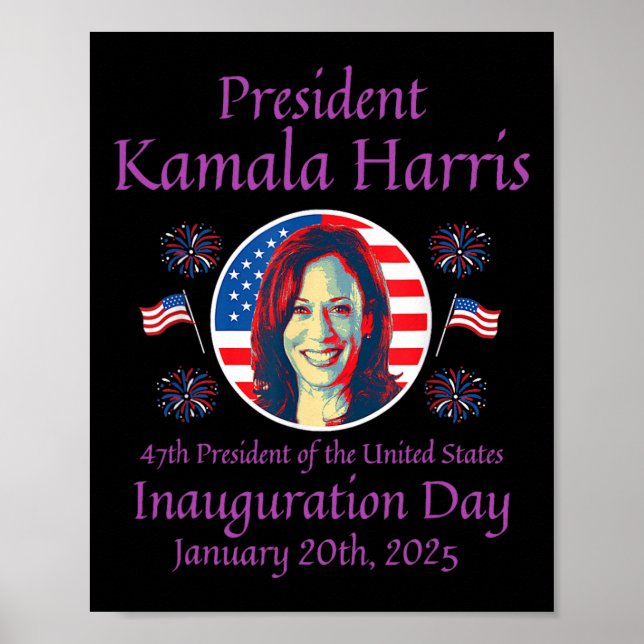Kamala Harris Inauguration 2025 Memorabilia 1  Poster (Front)