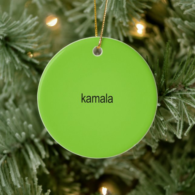 Kamala Harris is Brat Ceramic Ornament (Tree)