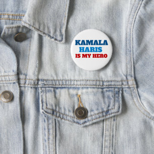 Kamala Harris is my Hero Political Party  6 Cm Round Badge