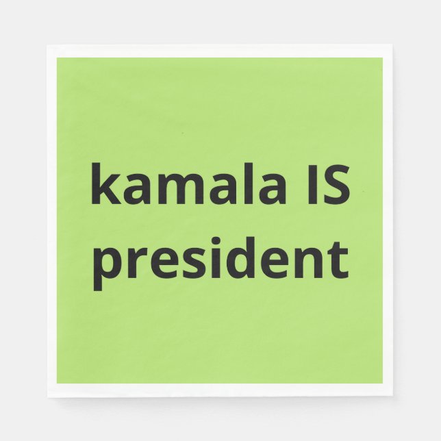 Kamala Harris is President 2024 Election Napkin (Front)