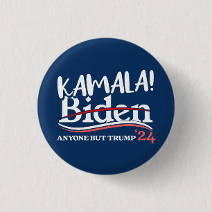 Kamala Harris, Kamala 2024 for women, anti-Trump 3 Cm Round Badge