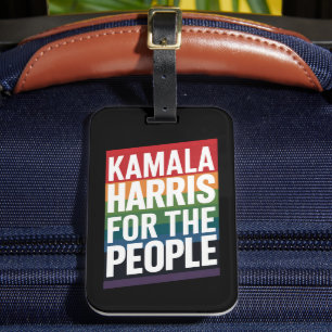 Kamala Harris LGBTQ Gay Pride Lesbian Funny Gift Luggage Tag