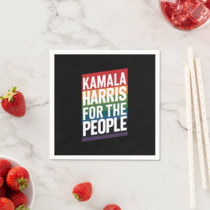 Kamala Harris LGBTQ Gay Pride Lesbian Funny Gift Napkin