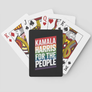 Kamala Harris LGBTQ Gay Pride Lesbian Funny Gift Playing Cards