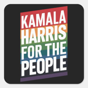 Kamala Harris LGBTQ Gay Pride Lesbian Funny Gift  Square Sticker