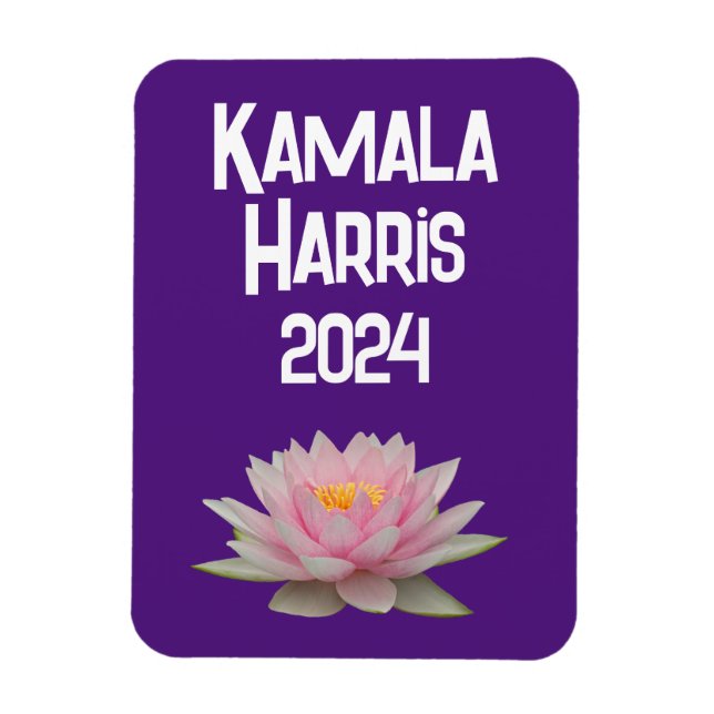 Kamala Harris Lotus 2024 Magnet (Vertical)