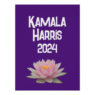 Kamala Harris Lotus 2024 Poster