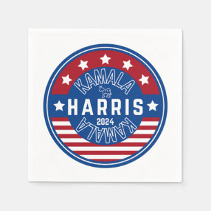 Kamala Harris Madam President 2024 Napkin
