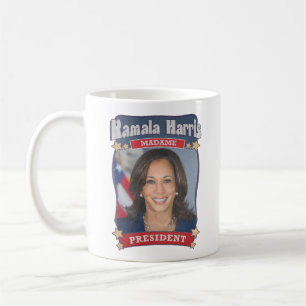 Kamala Harris Madame President Card Coffee Mug