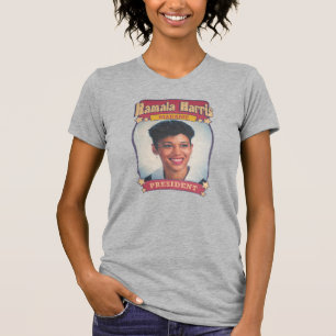 Kamala Harris Madame President Retro Card T-Shirt
