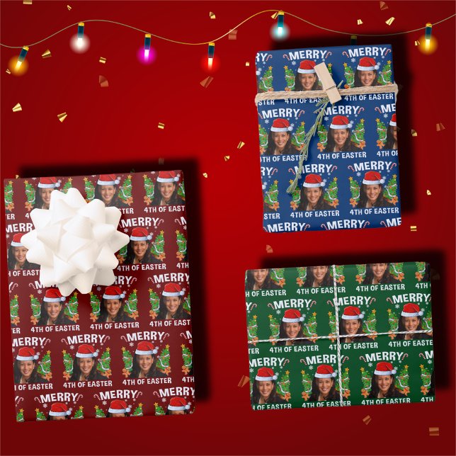 Kamala Harris Merry 4th Of Easter Wrapping Paper Sheet (Creator Uploaded)