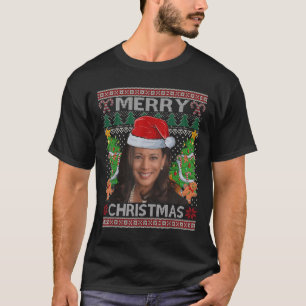 Kamala Harris Merry Christmas Shirt Women's Ugly C
