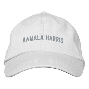 Kamala Harris minimalist custom light pink text Embroidered Hat