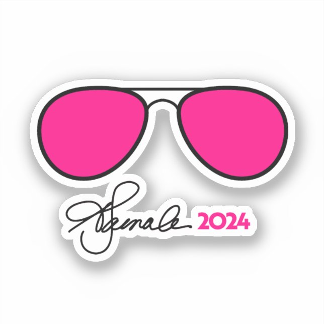 Kamala Harris Pink Aviators (Front)