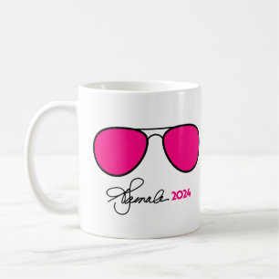 Kamala Harris Pink Aviators Coffee Mug