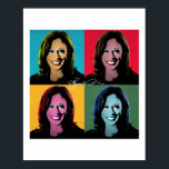 KAMALA HARRIS Pop Art Poster<br><div class="desc">PolitiClothes.com - The Trendiest Political Apparel Online 
Unique Election and Political Gear Including: Political T-shirts,  Political Bumper Stickers,  Political Buttons,  Political Pins,  Political Cards,  Political Mugs,  Political Posters,  Political Signs and More!. 
SHOP ONLINE AT: http://www.Politiclothes.com 
On Facebook: http://www.facebook.com/politiclothes 
On Twitter: http://www.twitter.com/politiclothes
On Instagram: http://www.instagram.com/politiclothes</div>