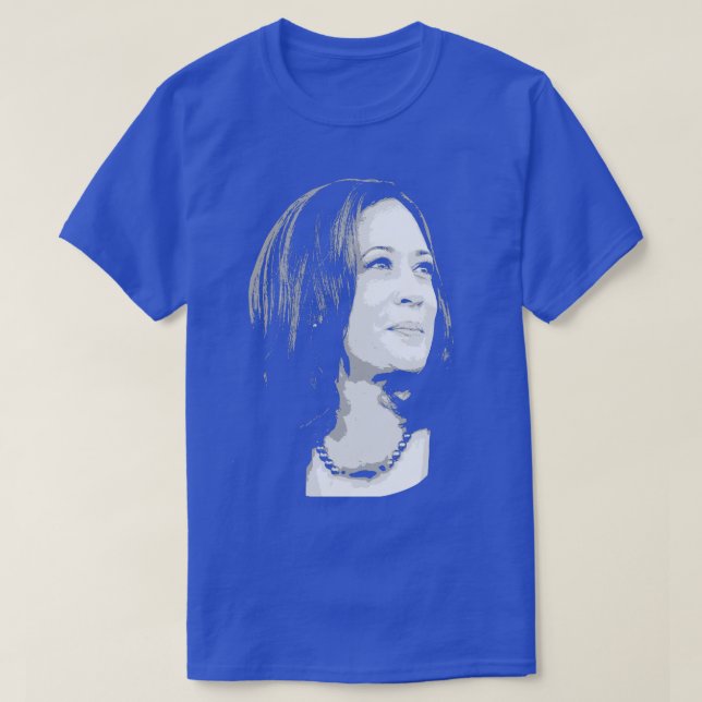 Kamala Harris Portrait Print T-Shirt (Design Front)