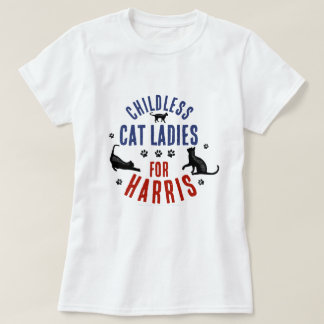 Kamala Harris President 2024 Childless Cat Ladies T-Shirt