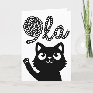 Kamala Harris President 2024 Comma La Cat and Yarn Holiday Card