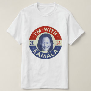 Kamala Harris President 2024 Democrat Photo Retro T-Shirt