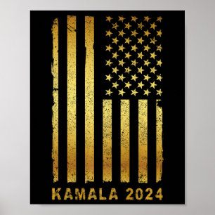 Kamala Harris President Campaign 2024 Retro Vintag Poster