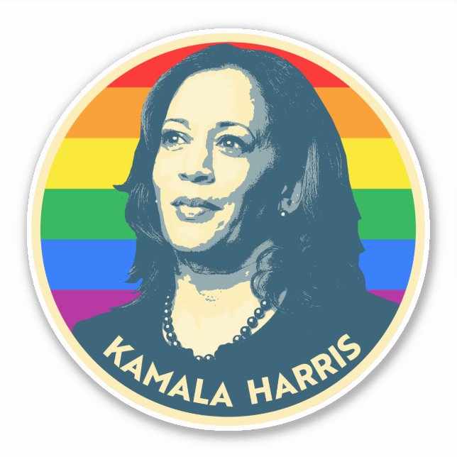 KAMALA HARRIS PRIDE BADGE (Front)