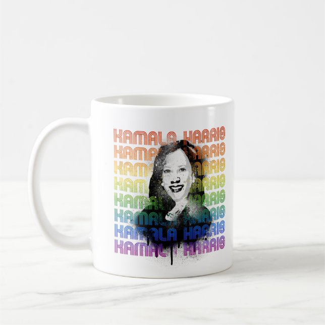 Kamala Harris Pride Coffee Mug (Left)